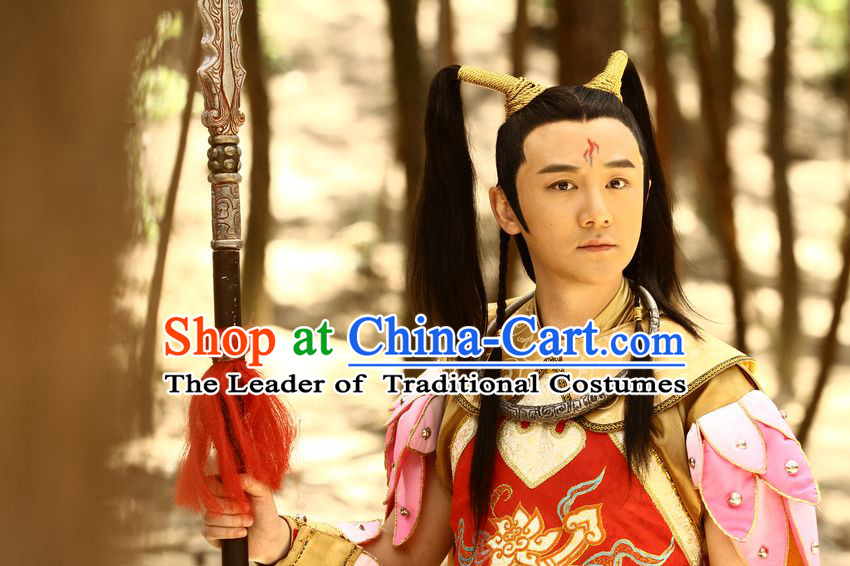 Ancient Chinese Ne Zha Wigs for Men