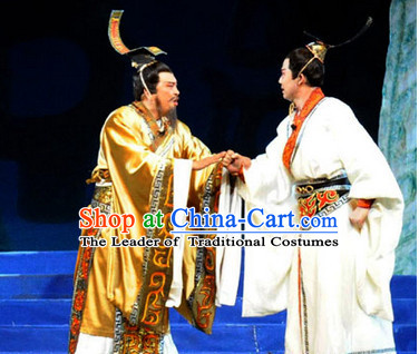 China Eastern Zhou Dynasty Palace Superhero Chinese Emperor Costume and Hat Complete Set for Men