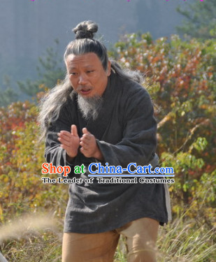 Chinese Costume Chinese Costumes National Garment Outfit Clothing Clothes Ancient Jin Dynasty Old Men Clothing