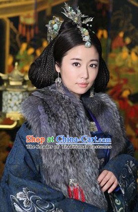 Chinese Ancient Palace Imperial Head Wear Headdress Five Dynasties Empress Hair Jewelry Hairpins