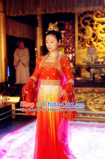 Chinese Costume Five Dynasties Chinese Classic Princess Costumes National Garment Outfit Clothing Clothes for Women
