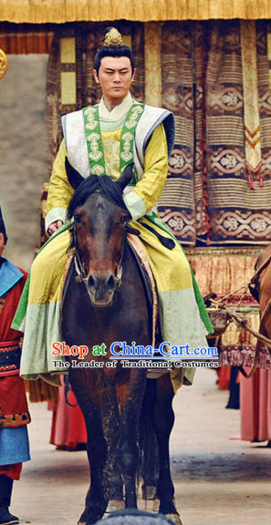 Tang Dynasty Chinese Prince Outfits Clothing Costumes Costume Complete Set for Men