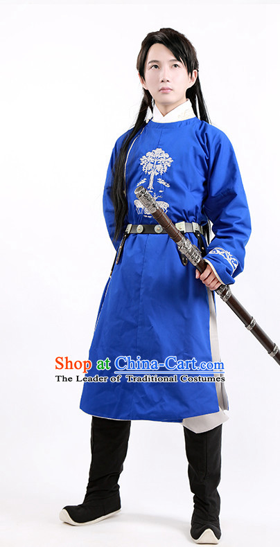 Tang Dynasty Chinese General Swordsman Knight Costume Complete Set for Men