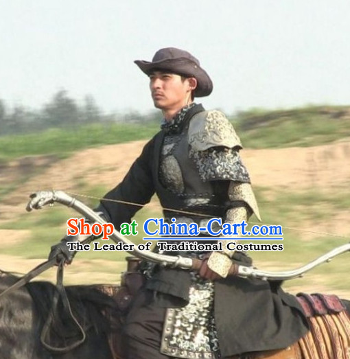 Song Dynasty Yang Family General Body Armor Costume Costumes Dresses Clothing Clothes Garment Outfits Suits Complete Set for Men