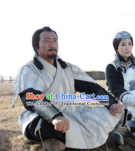 Yuan Dynasty Genghis Khan Genghis Khan Costume Costumes Dresses Clothing Clothes Garment Outfits Suits Complete Set for Men