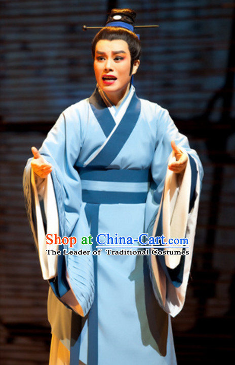 Chinese Han Dynasty Teacher Scholar Costume Dresses Clothing Clothes Garment Outfits Suits Complete Set for Women