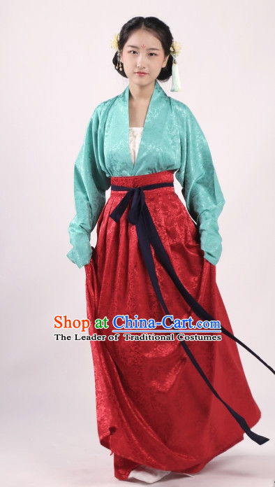 Chinese Costume Chinese Costumes Hanfu Han Dynasty Ancient China Scholar Clothing Dresses Garment Suits Clothes Complete Set for Women