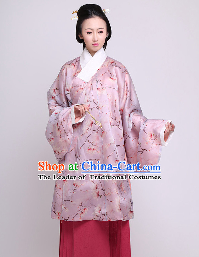 China Ming Dynasty Clothing Ancient Chinese Costume Men Women Costumes Kids Garment Clothes Mantle for Women