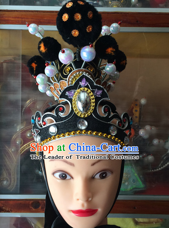 Chinese Opera Helmet Hat Headwear Headpieces Headdress for Men