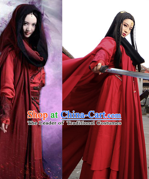 Chinese Classic Costume Ancient China Swordswoman Han Dynasty Costumes Han Fu Dress Wear Outfits Suits Clothing for Women