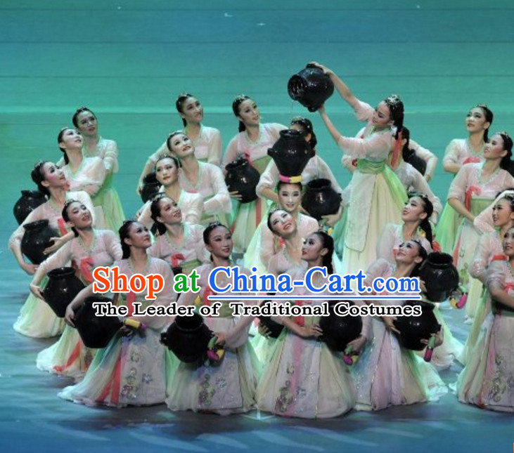 South Korean North Korea Chaoxian Minority Dance Costumes Complete Set for Women