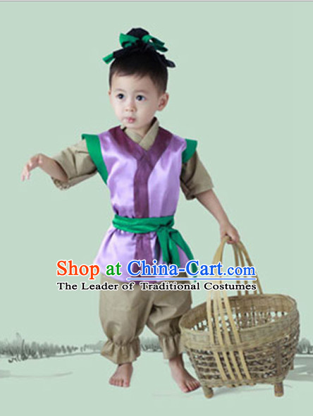 Chinese Costume Ancient China Costumes Han Fu Dress Wear Outfits Suits Clothing for Kids