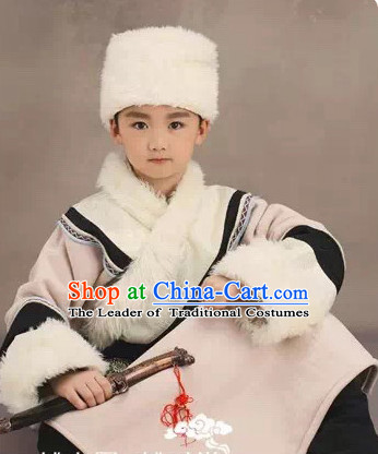 Chinese Costume Ancient China Ethnic Costumes Han Fu Dress Wear Outfits Suits Clothing for Kids