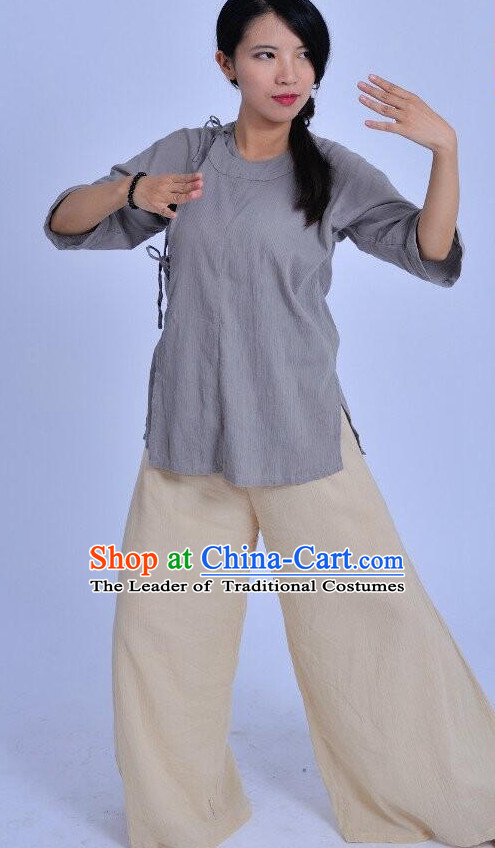 Chinese Kung Fu Clothes Clothing Costumes Complete Set for Men