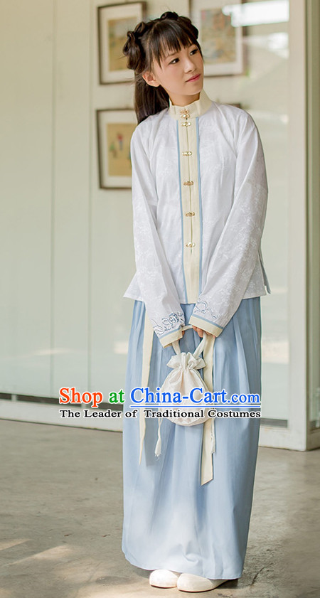 Ming Dynasty Ancient Chinese Costumes Classic Clothing Clothes Garment Outfits Dance Wear Dresses for Women