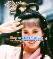 Ancient Chinese Beautiful Lady Wig and Hair Jewelry Set