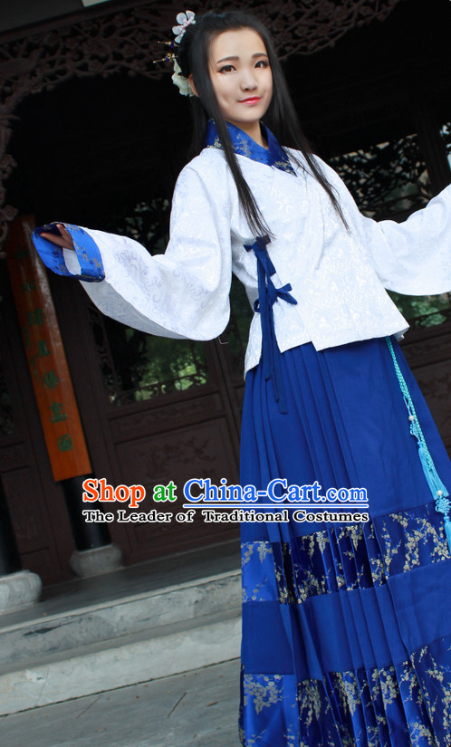 Chinese Costume Ancient Asian Korean Japanese Clothing Han Dynasty Clothes Garment Outfits Suits Women Men