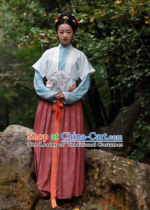 Chinese Costume Ancient Asian Clothing Han Dynasty Clothes Garment Outfits Suits