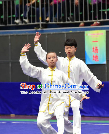 Top Tai Chi Competition Outfit Taiji Contest Jacket Pants Supplies Custom Kung Fu Costume Wu Shu Clothing Martial Arts Costumes for Men Women Kids Boys Girls