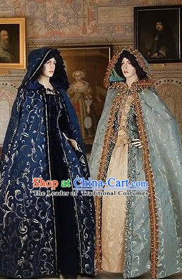 Traditional British National Costume Medieval Costume Renaissance Costumes Historic Dresses Complete Set for Women