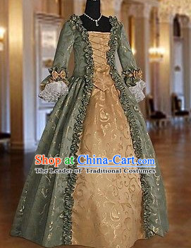 Traditional British National Costume Medieval Costume Renaissance Costumes Historic Queen Clothes Complete Set