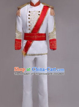 Traditional European Palace Prince Clothing Uniform British National Costumes Complete Set for Men and Boys