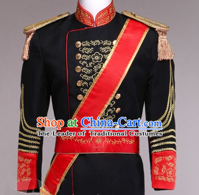 Traditional European Palace Prince Clothing Uniform British National Costumes Complete Set for Men and Boys