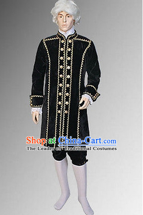 Ancient Baroque Period Clothing Suit Historic Costume Complete Set for Men
