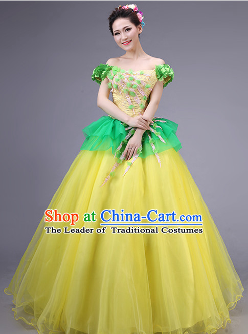 Asian Chinese Evening Dress Festival Performance Costume Fan Dancing Costume Uniform Outfits Stage Opening Dance Costumes Parade Competition Dancewear Complete Set