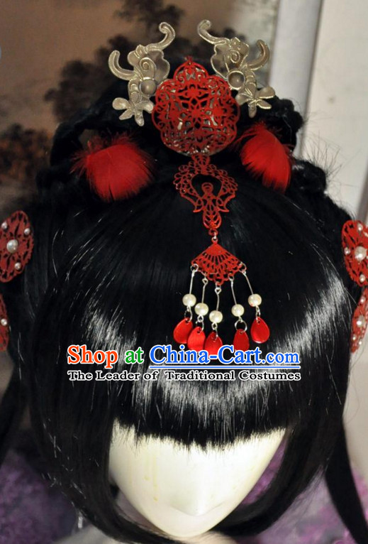Chinese Long Wig Hair Extensions Wigs Toupee Full Lace Front Wigs Weave Pieces Real