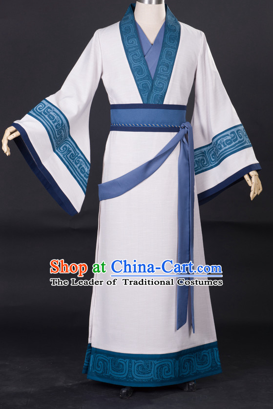 Chinese Ancient Swordman Costume Garment Dress Costumes Dress Adults Cosplay Japanese Korean Asian King Clothing for Men
