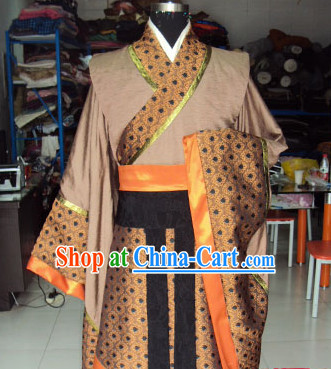 High Shoulder China Ancient Officer Costumes