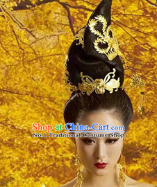 Chinese Tang Dynasty Empress China Costumes and Headgear Complete Set