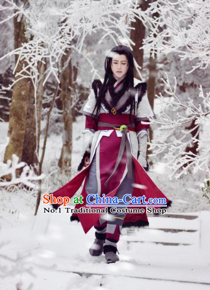 Chinese Traditional Superhero Costumes Complete Set for Men