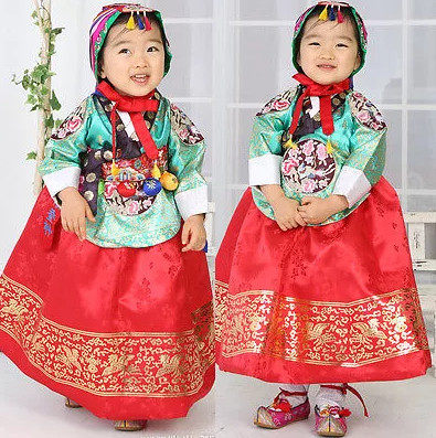 Asian Fashion online Korean Hanboks for Kids