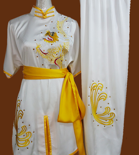 Kung Fu Dragon Embroidery Suit Training Kung Fu Costume Kung Fu Class
