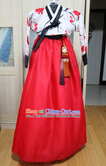 Asian Korean Hwang Jin Yi Hanbok Costumes for Women