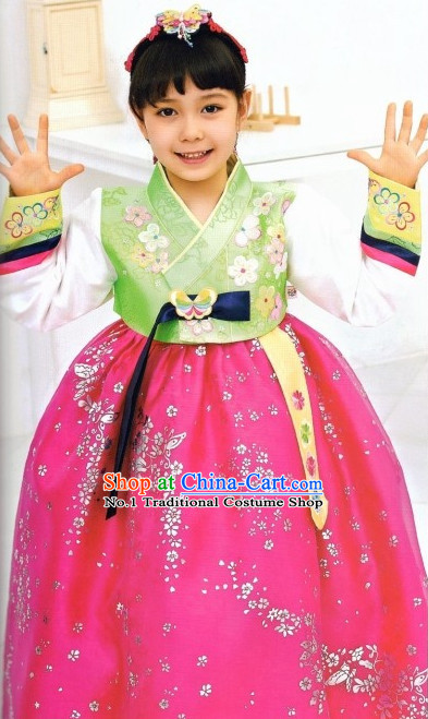 Asia Fashion Korean Costumes Apparel Outfits Clothes Dresses online for Kids