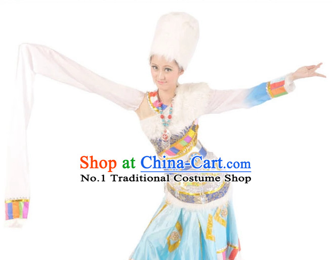 China Shop Chinese Tibetan Dance Costumes Complete Set for Women