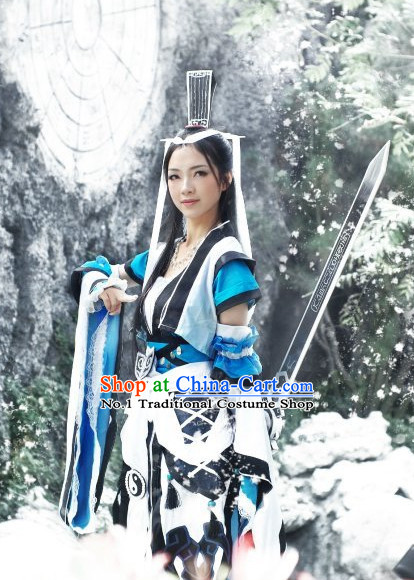 Chinese Costumes Traditional Clothing China Shop Female Fighter Cosplay Halloween Costumes