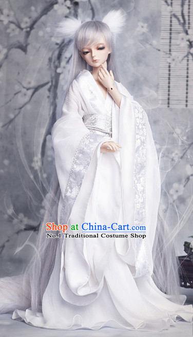 Chinese Costumes Asia fashion China Civilization White Traditional Hanfu Clothing