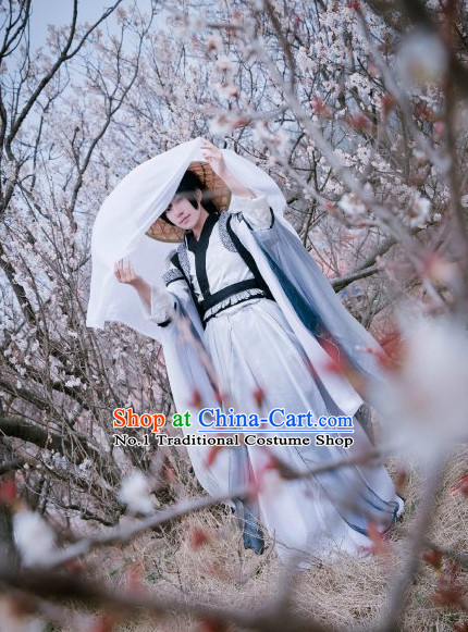 Asian Fashion Chinese Scholar Hanfu Costumes Complete Set for Men or Women