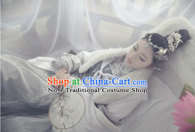 Asian Fashion Chinese Empress Sexy Halloween Costumes Complete Set for Women