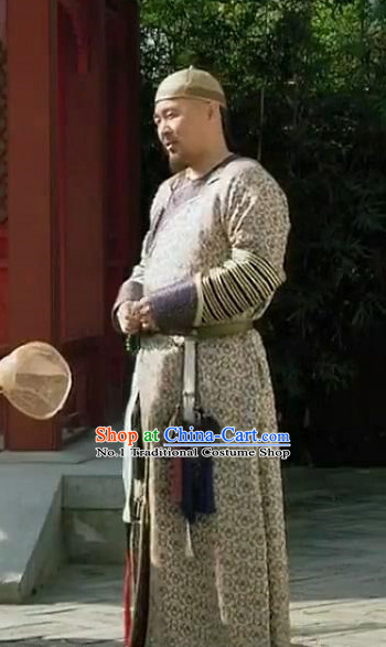 Chinese Emperor Clothes and Hat Complete Set