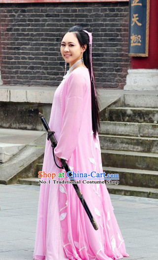 Chinese Ancient Female Superhero Costumes Complete Set