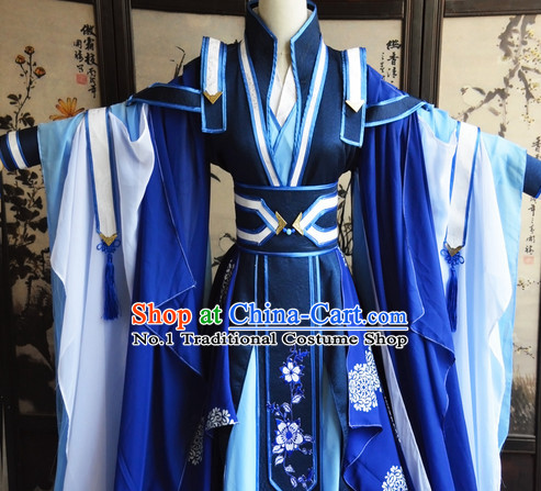 Chinese Traditinoal Swordsman Costumes Complete Set