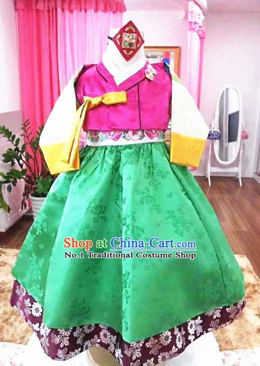 Korean Traditional Ceremonial Outfit Complete Set for Girls