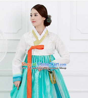 Traditional Korean Fashion Style Female Dress Complete Sets