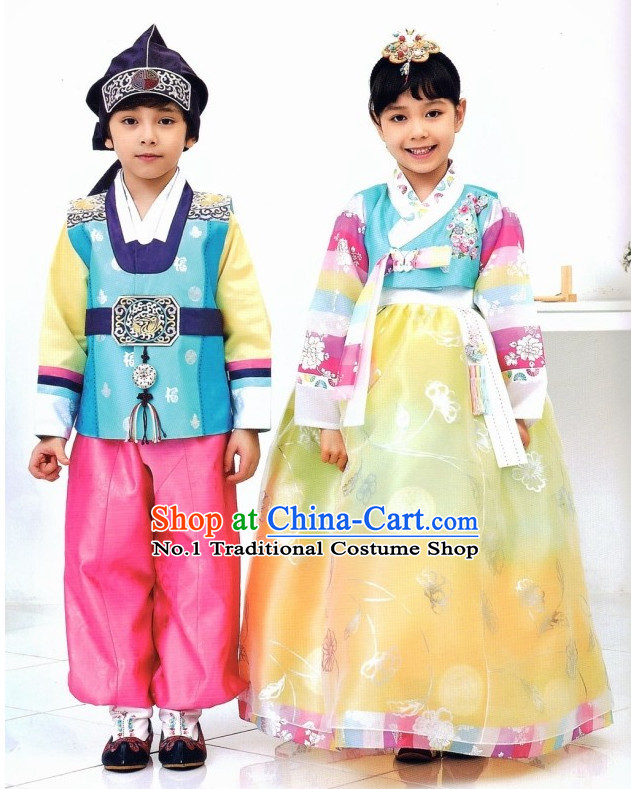 Korean Girls and Boys Fashion online Apparel Hanbok Costumes Clothes