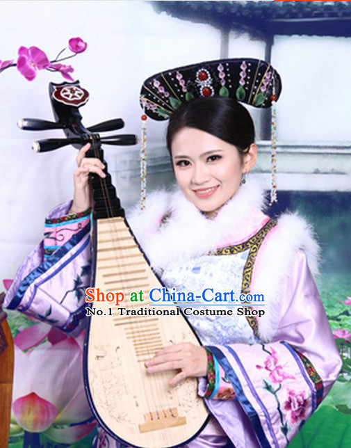 Asian Fashion Qing Manchu Cheongsam Clothes from China